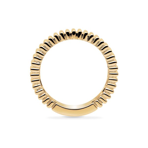Yellow Gold Pleated Ring, 5MM